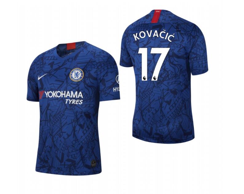Men's Chelsea #17 Mateo Kovacic Blue 2019 Soccer Club Home Jersey